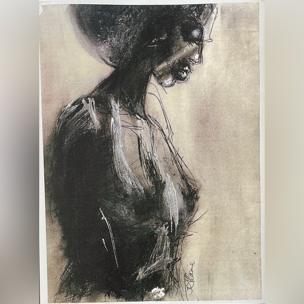 Abstract Black and White Art Print